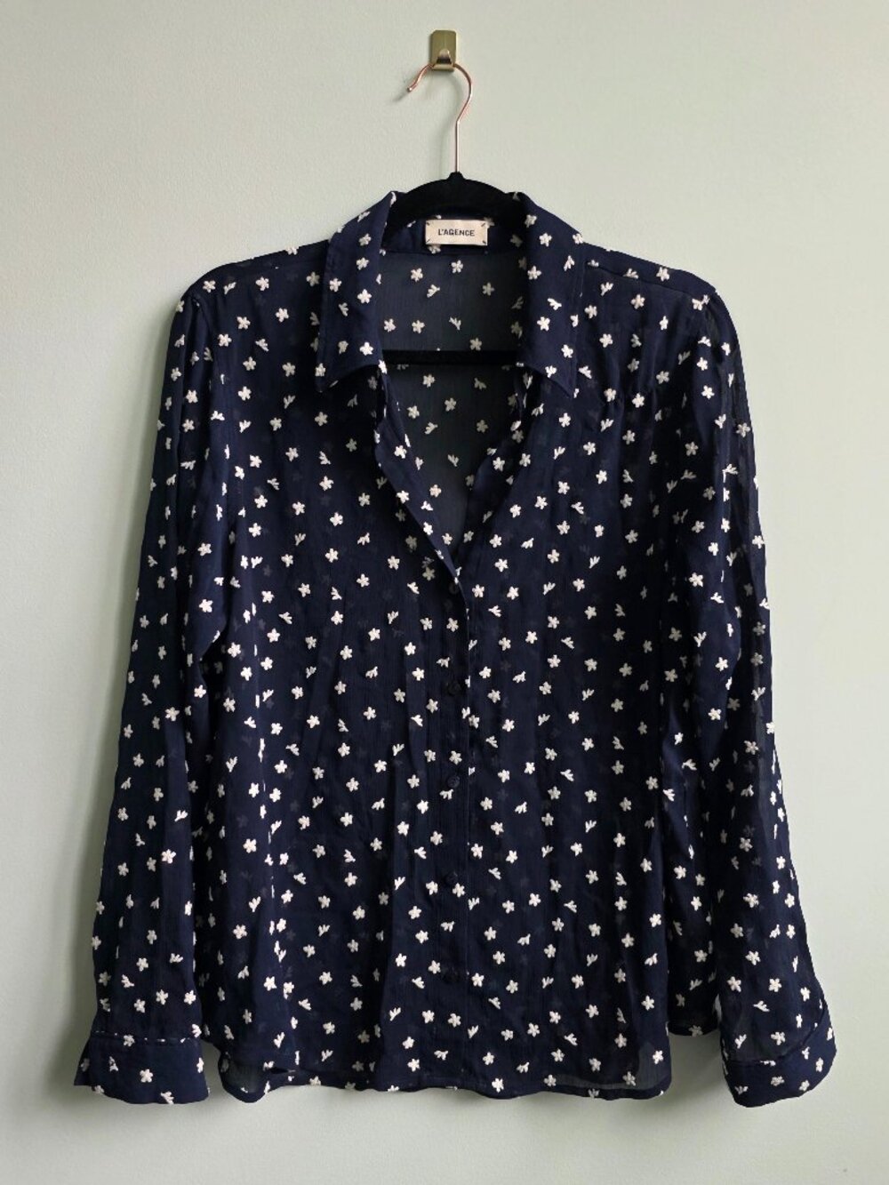 L'agence Navy "Laurent" Blouse, Size Medium